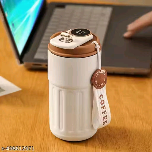 Coffee Travel Mug, Insulated Coffee Cup with Leakproof Lid, Vacuum Insulation Stainless Steel  for Hot Cold Coffee, Water, and Tea, Thermal Mug with Non-Slip Protective Cover