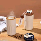Coffee Travel Mug, Insulated Coffee Cup with Leakproof Lid, Vacuum Insulation Stainless Steel  for Hot Cold Coffee, Water, and Tea, Thermal Mug with Non-Slip Protective Cover