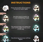 FASTIC Cute Panda,USB Rechargeable, 7-Colors Changing Light, Room Decor Night Lamp  (White)
