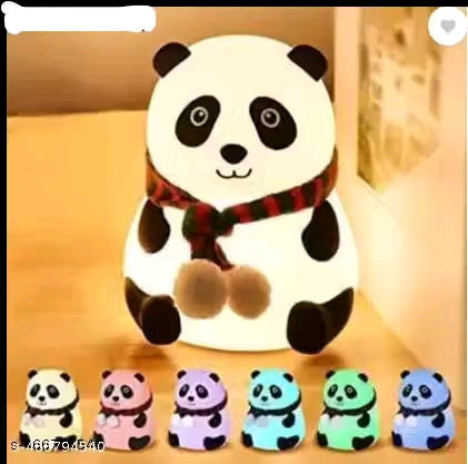 FASTIC Cute Panda,USB Rechargeable, 7-Colors Changing Light, Room Decor Night Lamp  (White)