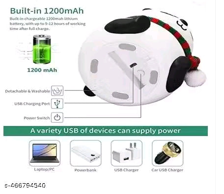 FASTIC Cute Panda,USB Rechargeable, 7-Colors Changing Light, Room Decor Night Lamp  (White)