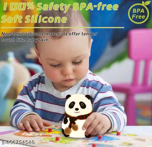 FASTIC Cute Panda,USB Rechargeable, 7-Colors Changing Light, Room Decor Night Lamp  (White)