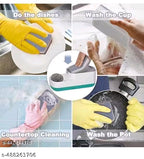 2 in 1 Soap Dispenser /Soap Pump Dispenser and Sponge Holder With 1 Cleaning Sponges and scrubber For Kitchen , Kitchen Liquid Dispenser, Dish Wash , Cleaning Soap Dispenser