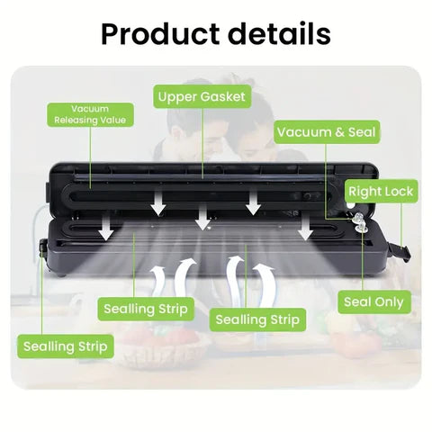 Portable Multi-functional Food Vacuum Sealer