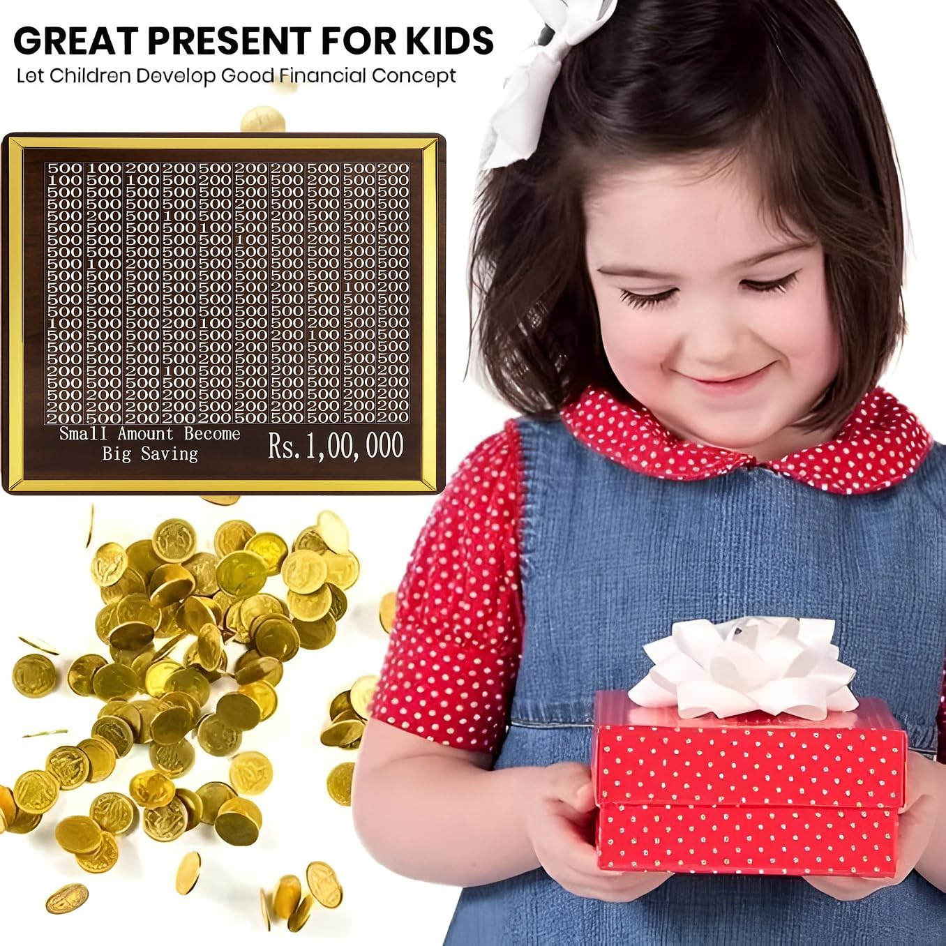 Savings Challenge Piggy Bank