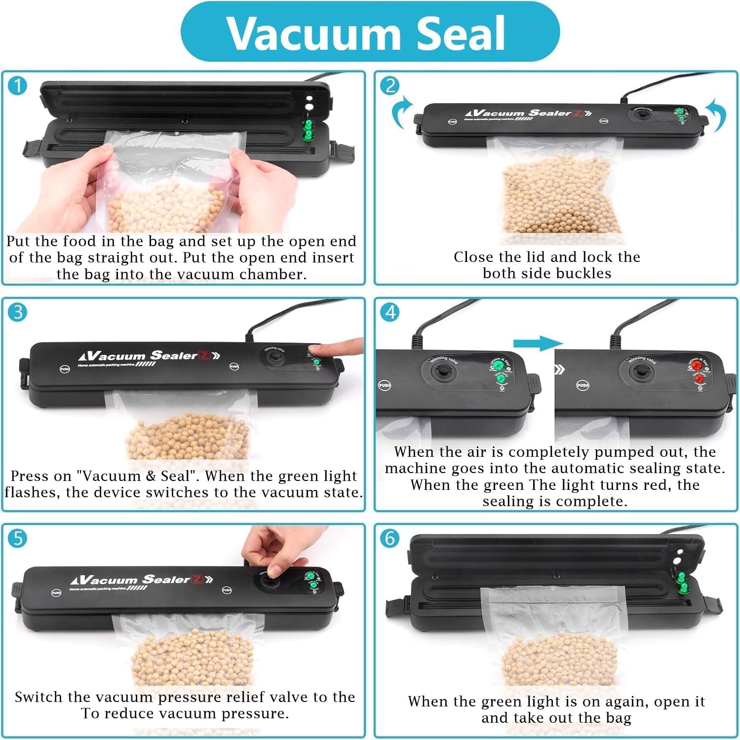 Portable Multi-functional Food Vacuum Sealer